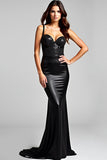 Black Mermaid Sequins Long Formal Dress