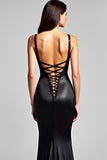 Black Mermaid Sequins Long Formal Dress