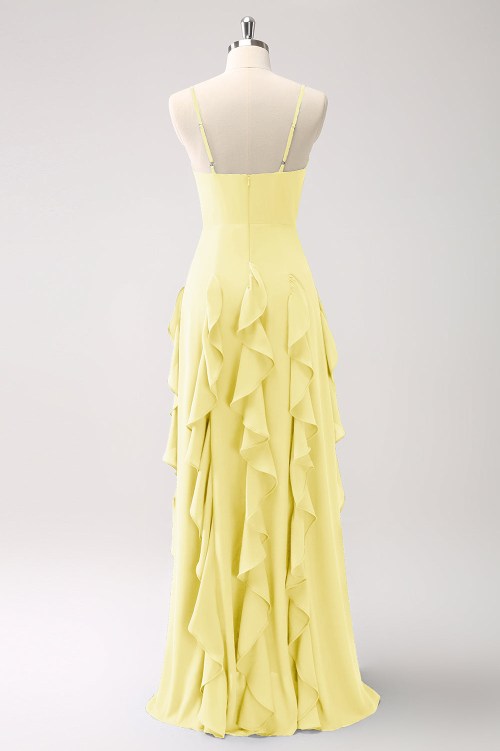 Dark Green A-Line Corset Bridesmaid Dress with Ruffles