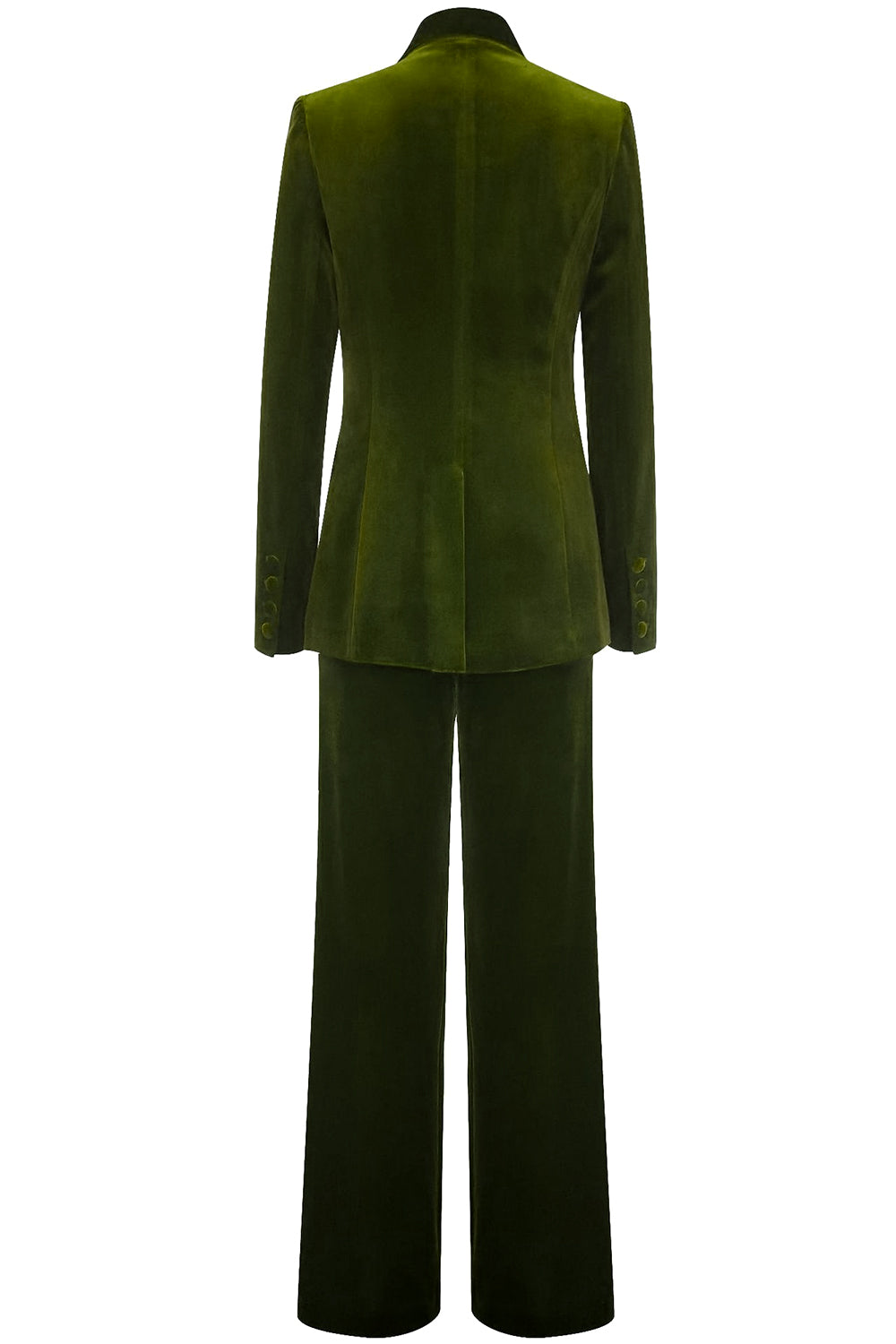 Blue Velvet Notched Lapel Women's Formal Suits