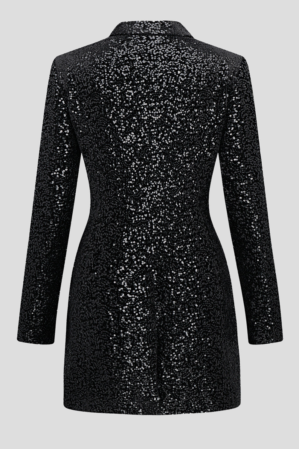 Sparkly Sequins Black Long Sleeves Women's Blazer
