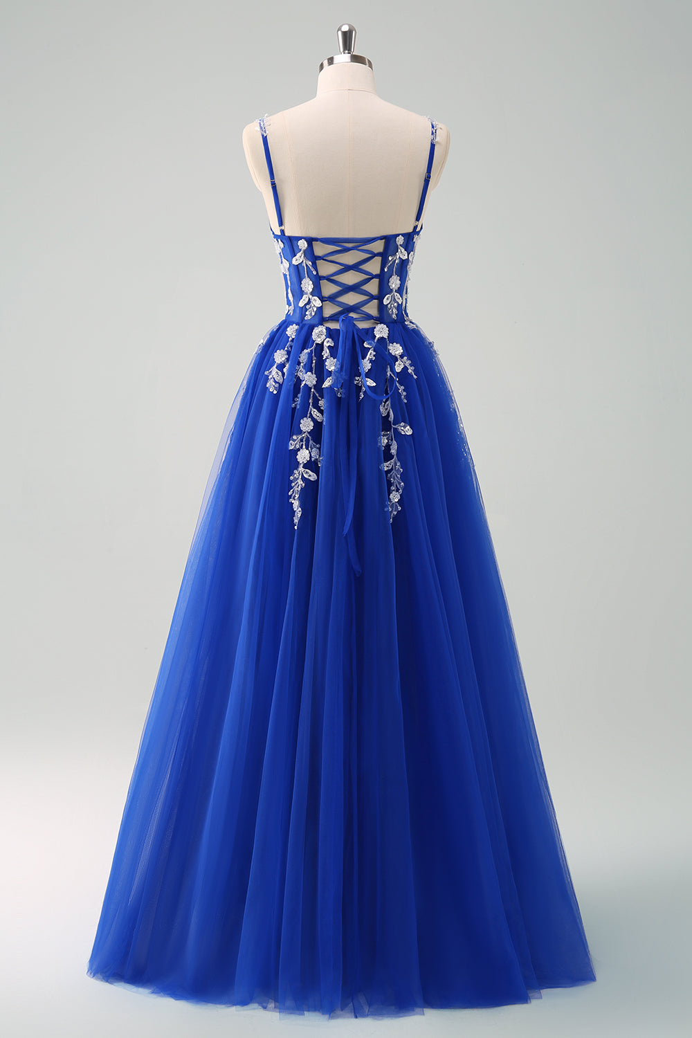 Green Corset Applique A-Line Prom Dress with Sequins