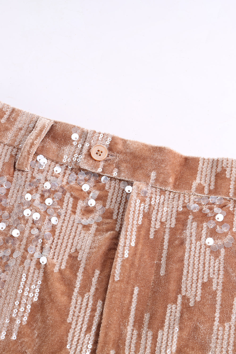 Sparkly Dusty Rose Velvet Notched Lapel Sequins 2 Piece Suits