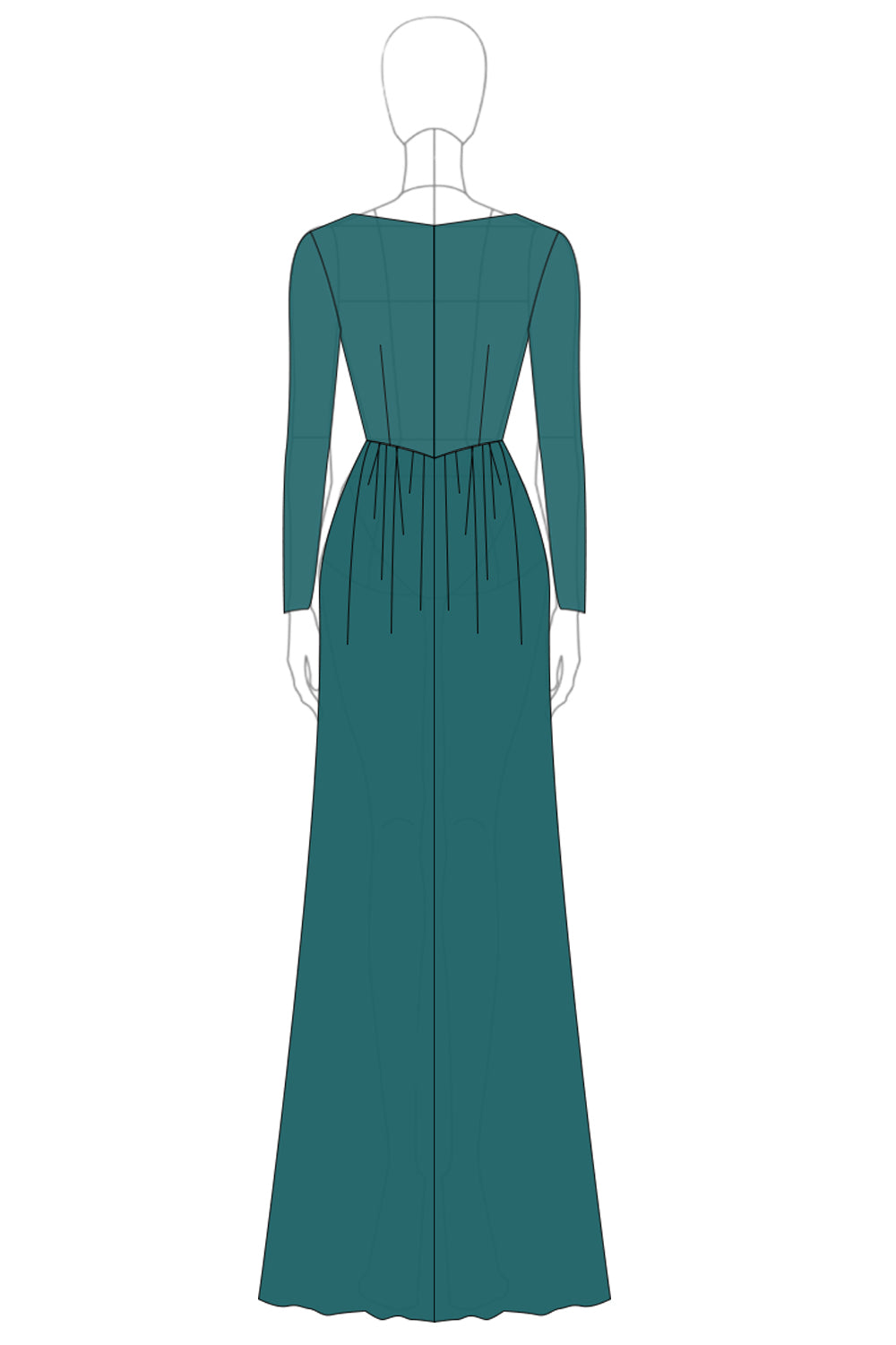 V-Neck Dark Green Chiffon Applique Mother of the Bride Dress