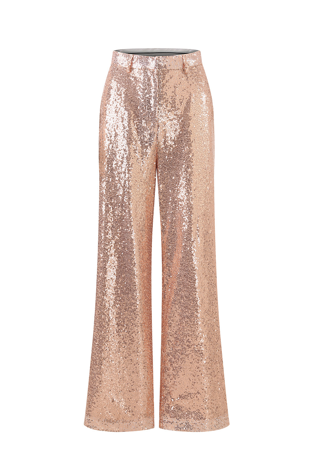 Sparkly Golden Notched Lapel 2 Piece Sequin Women Suits
