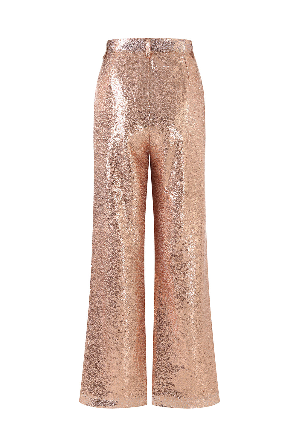 Sparkly Golden Notched Lapel 2 Piece Sequin Women Suits