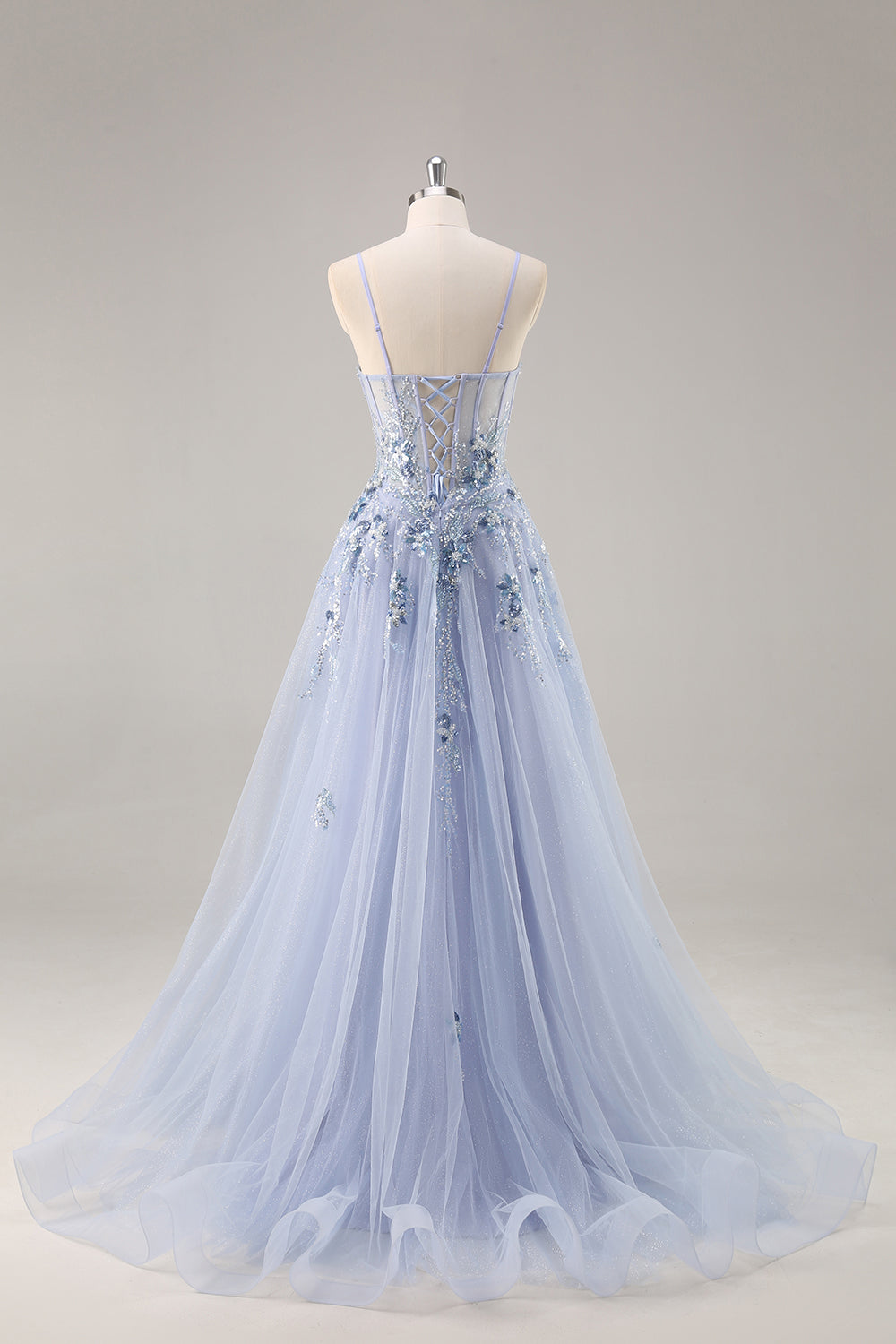 Sparkly Green Corset Sweetheart Maxi Prom Dress with Appliques