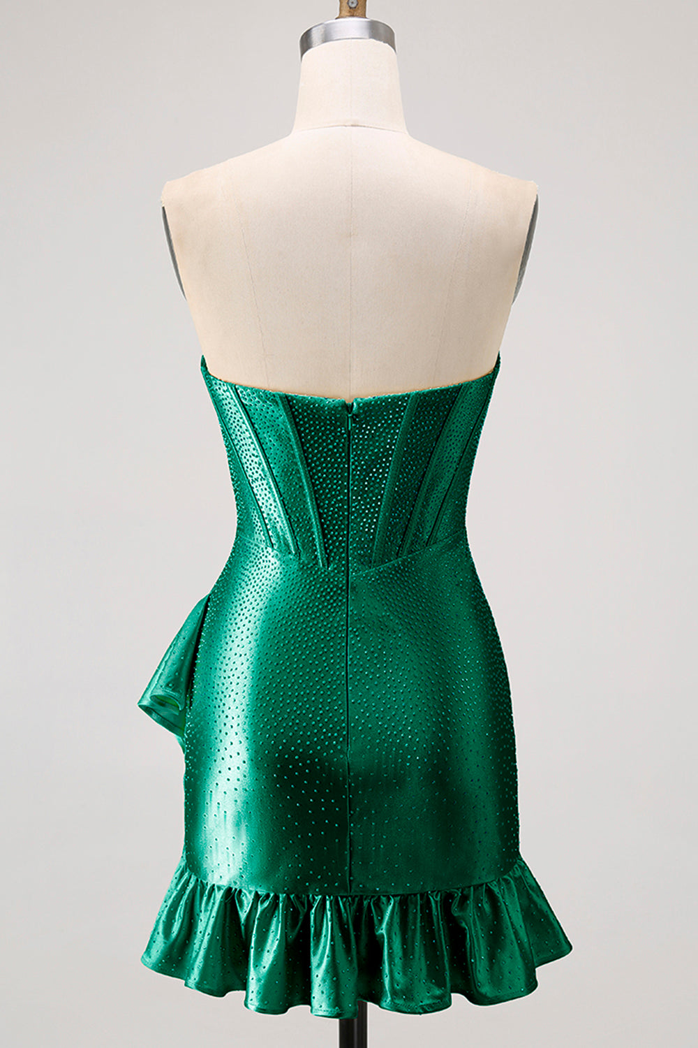 Sparkly Yellow Sweetheart Corset Short Cocktail Dress with Beading