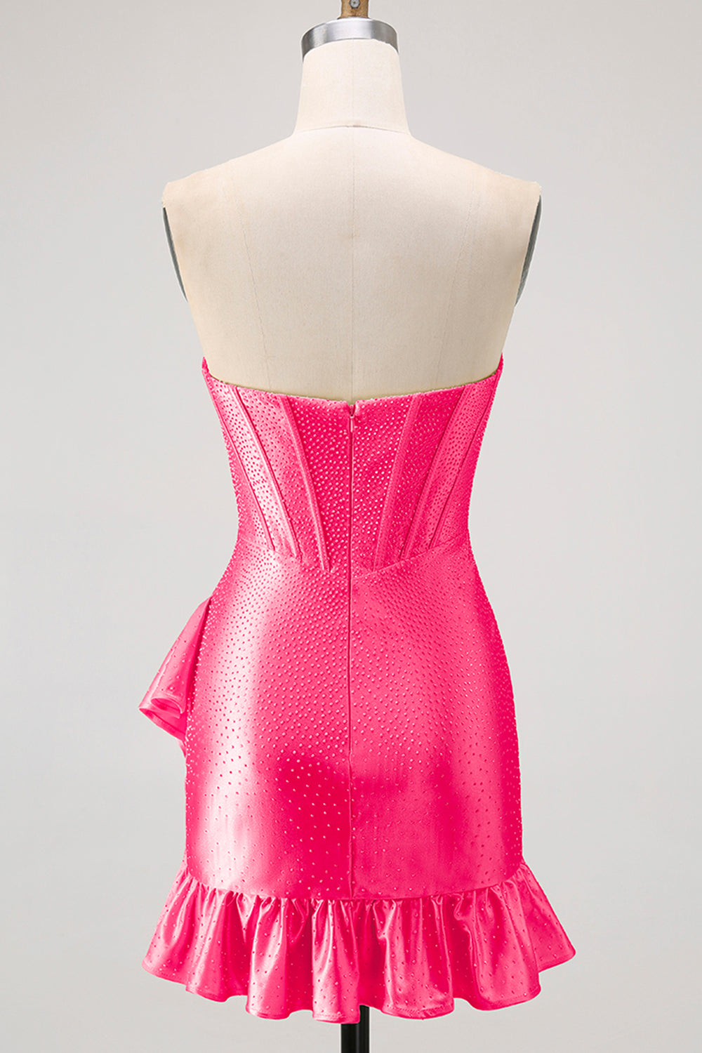 Sparkly Yellow Sweetheart Corset Short Cocktail Dress with Beading