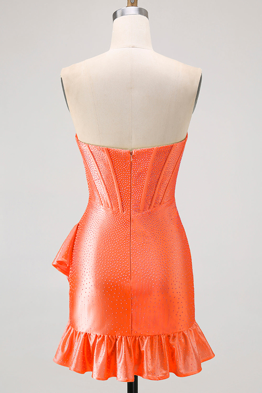 Sparkly Yellow Sweetheart Corset Short Cocktail Dress with Beading