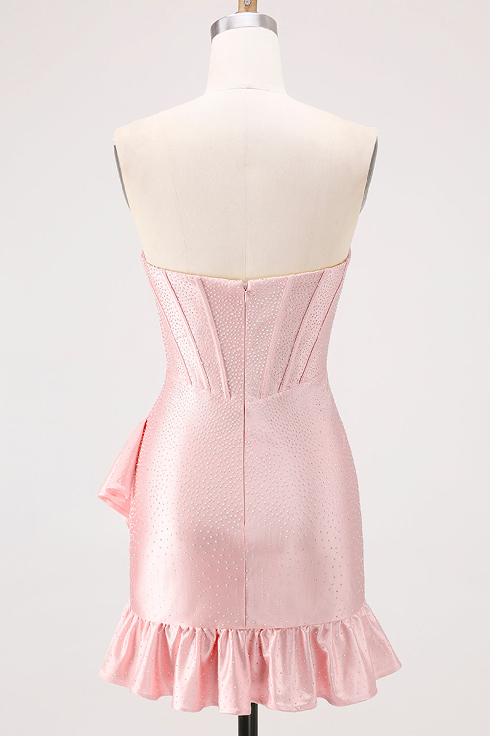 Sparkly Yellow Sweetheart Corset Short Cocktail Dress with Beading