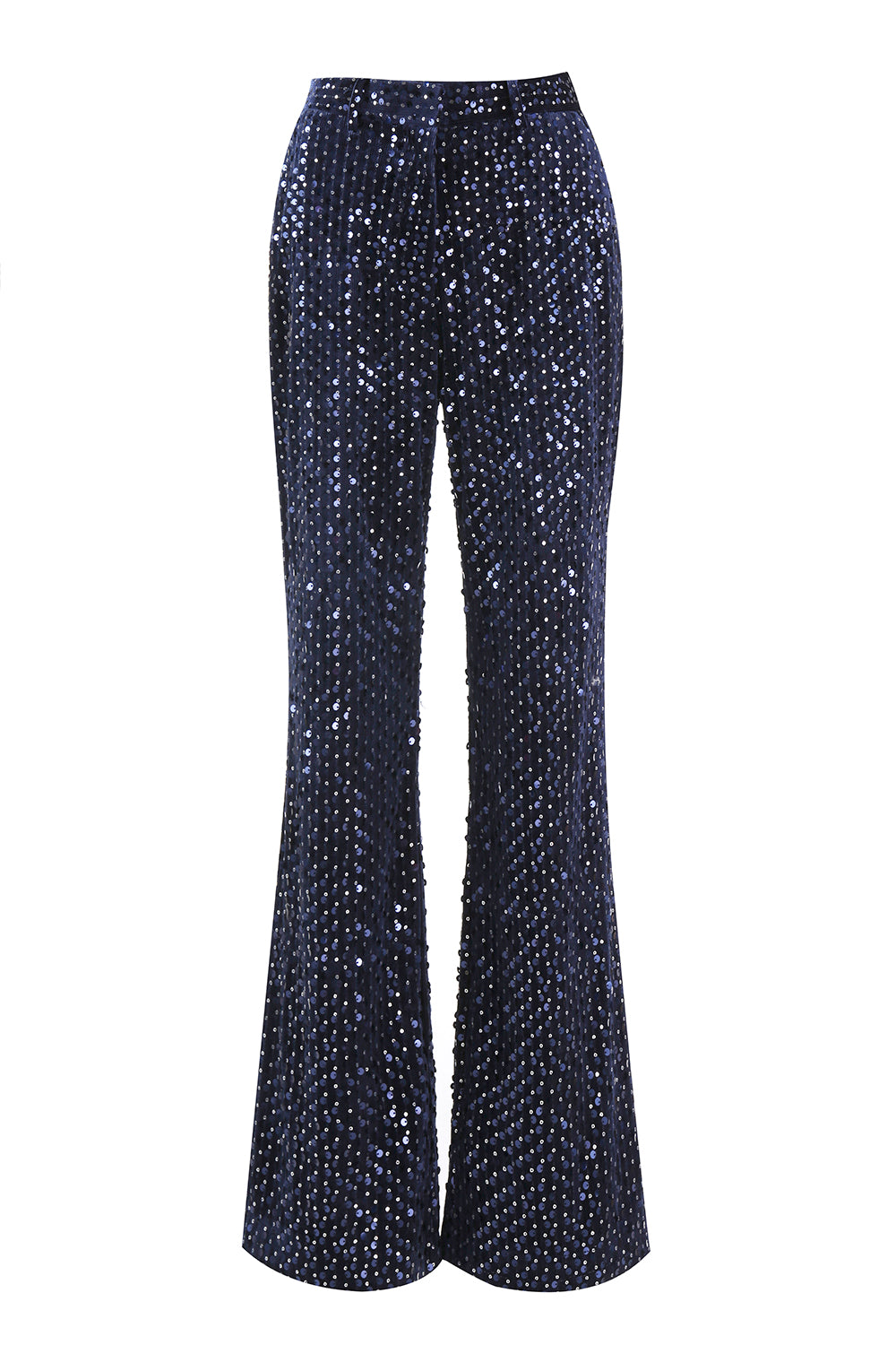 Sparkly Navy 2 Piece Double Breasted Sequin Women Prom Suits