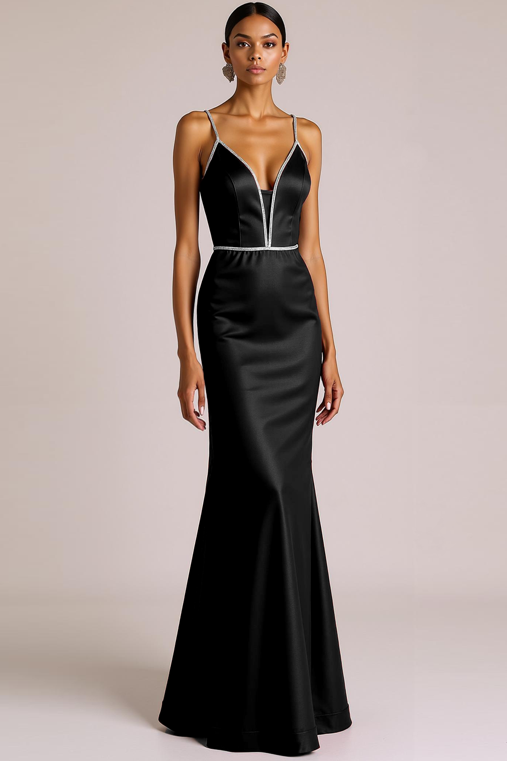 Tiffany Blue Mermaid Spaghetti Straps Maxi Evening Dress
