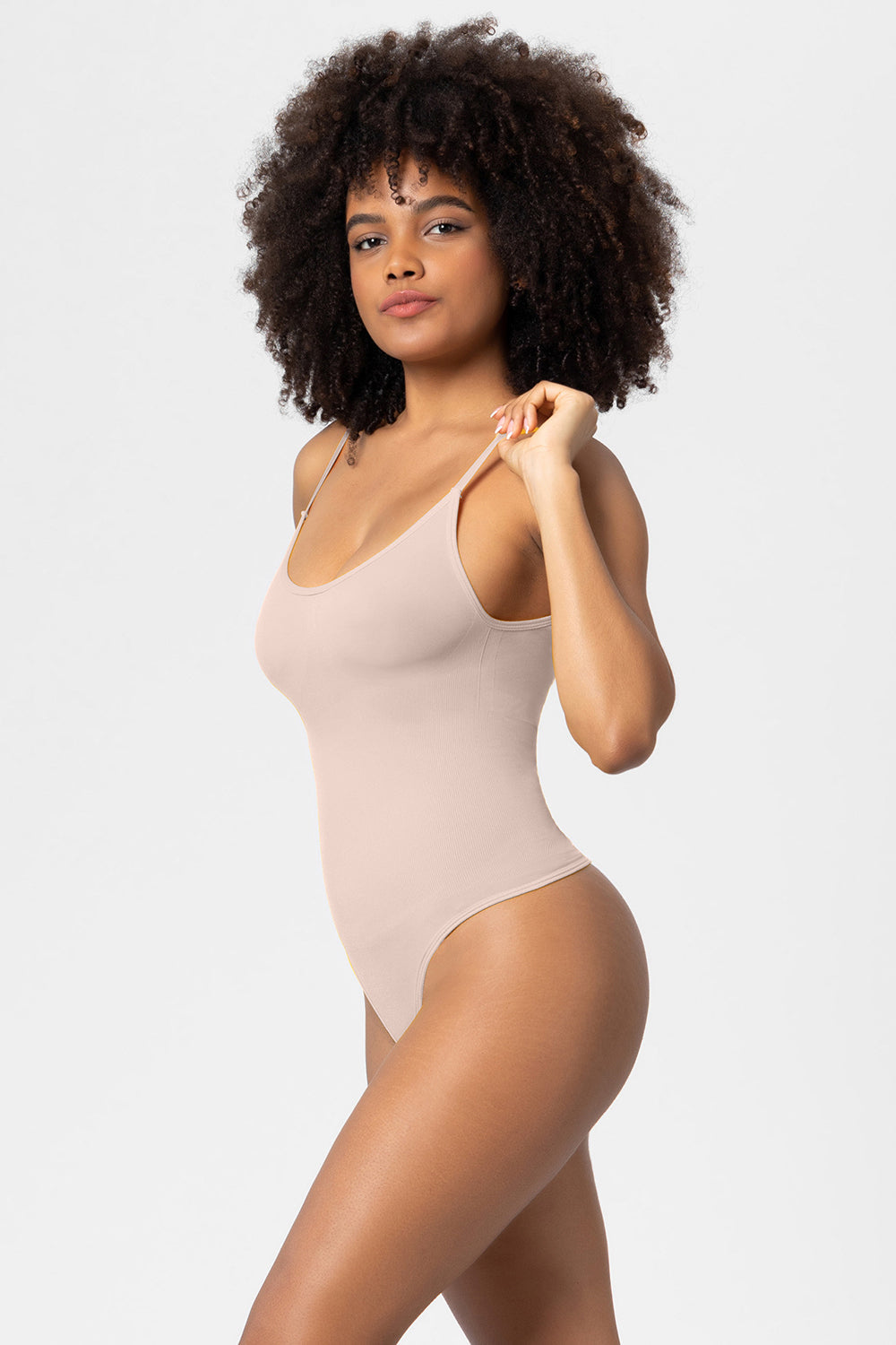 Black Bodycon Seamless Tube Top Waist T-string jumpsuit Shapewear