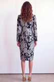 Single Breasted Yellow Flower Midi 2 Piece Peak Lapel Business Suits