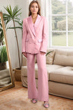 Blush Double Breasted 2 Piece Women's Formal Suits