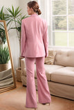 Blush Double Breasted 2 Piece Women's Formal Suits