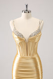 Red Corset Boning Tight Short Prom Dress with Sequins