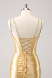 Red Corset Boning Tight Short Prom Dress with Sequins