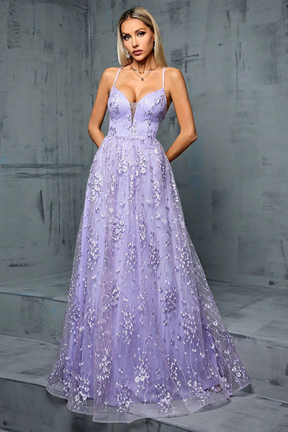 lilac prom dresses uk Lilac Prom Dress Sequined Cut Out Long Evening Dress Dreamyannie UK