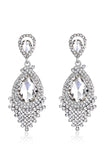 Champagne Luxury Tassel Glass Drop Earrings