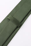 Olive Green Men's Tie For Party