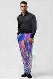 Sparkly Purple 2 Piece Sequined Men's Prom Suit