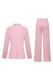 Blush Double Breasted 2 Piece Women's Formal Suits