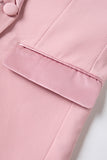 Blush Double Breasted 2 Piece Women's Formal Suits