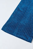 Ink Blue Notched Lapel Striped 2 Piece Women Prom Suits