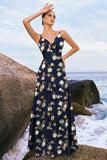 Sage White Flower A-Line Corset Satin Floral Bridesmaid Dress