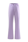 Purple Double Breasted Fitted 2 Piece Women's Suits