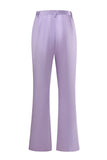 Purple Double Breasted Fitted 2 Piece Women's Suits