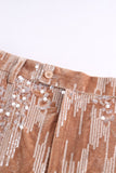 Sparkly Dusty Rose Velvet Notched Lapel Sequins 2 Piece Suits