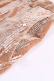 Sparkly Dusty Rose Velvet Notched Lapel Sequins 2 Piece Suits