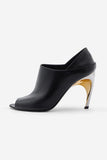 Black Open Toe High Heels