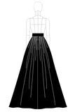 Black A-Line Formal Dress with Pockets
