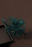 Peacock Mother of the Bride Hat Looped Headband with Feathers