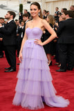 Tiered Lilac Strapless Long A Line Formal Dress with Slit