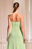 Dusty Sage Sweetheart A Line Chiffon Bridesmaid Dress