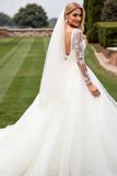 Ivory Ruched Ball Gown Sweetheart Sweep Train Wedding Dress