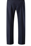 Dark Blue Notched Lapel 3 Pieces Slim Fit Groomsmen Suits
