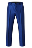Royal Blue Double Breasted 2 Pieces Notched Lapel Men's Prom Suits