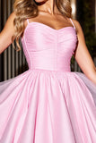 Cute Pink Tulle A Line Short Prom Dress