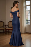 Brown Mermaid Satin Maix Mother of the Bride Dress with Ruffles