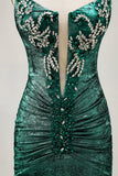 Sparkly Grey Green Strapless Tight Short Cocktail Dress with Beading