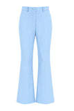 Blue Peak Lapel 2 Piece Women Prom Suits with Sash