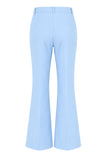 Blue Peak Lapel 2 Piece Women Prom Suits with Sash