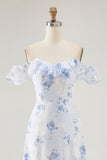 Pink Floral Tiered Chiffon Ruffled Maxi Wedding Guest Dress