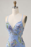 Sparkly Pink Beaded Floral Mini Tight Prom Dress with Sequins